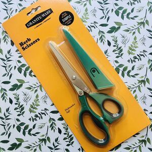 Granite Ware Herb Scissors Mincing Shears Kitchen Stainless Steel + Sheath Cover